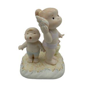Family Circus Audio Trouble At the Beach Ceramic Figurine Bil Keane